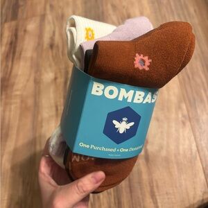 Bombas Women’s Garden Party Half-Calf Socks 4-Pack – Medium